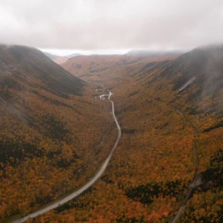 River valley in New Hampshire